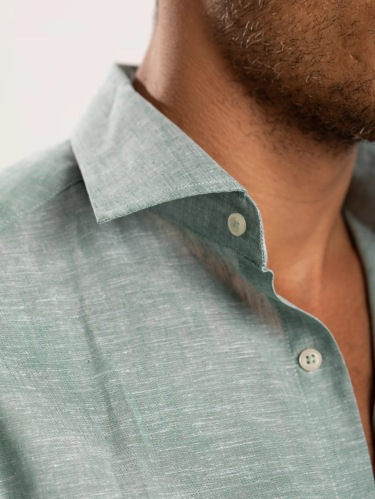 Green Linen Shirt - Green - image 2