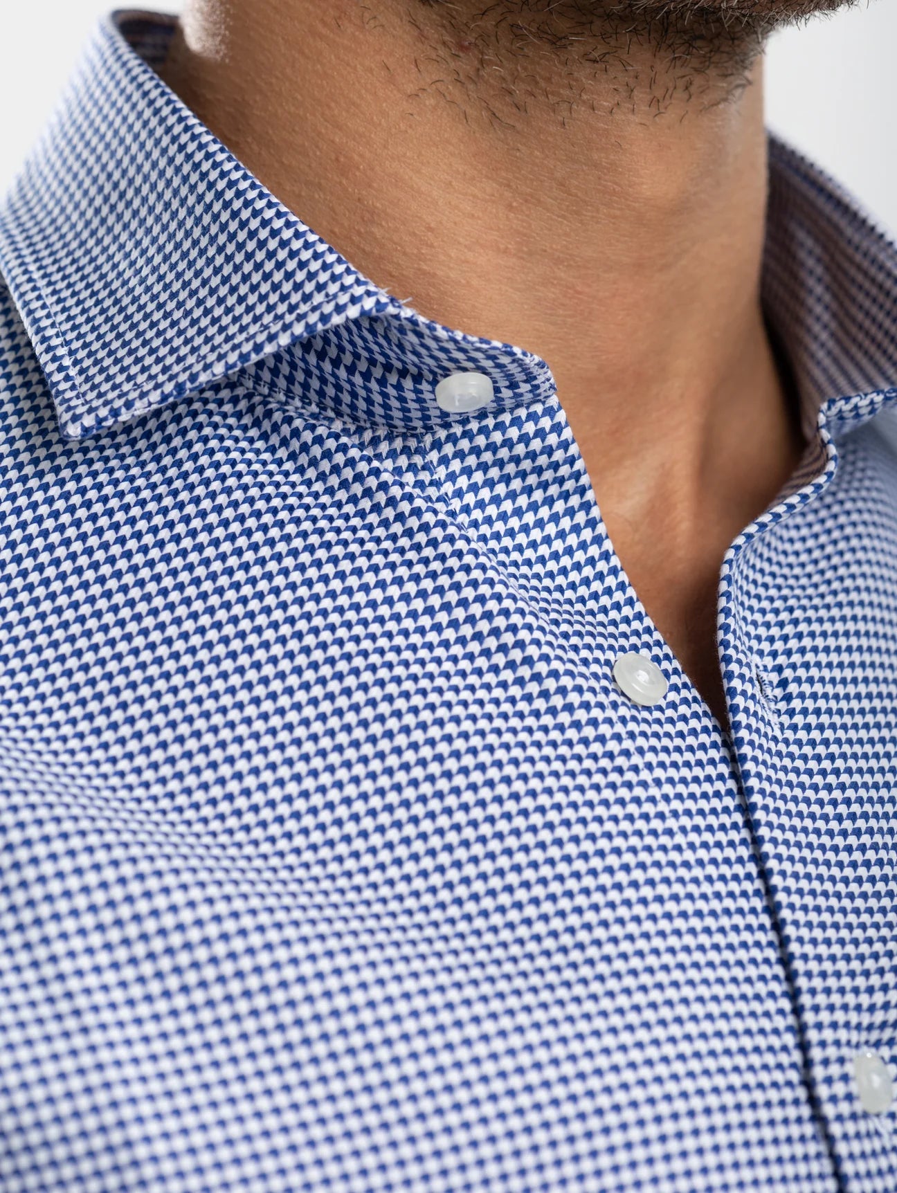 Houndstooth Shirt - Navy - image 2