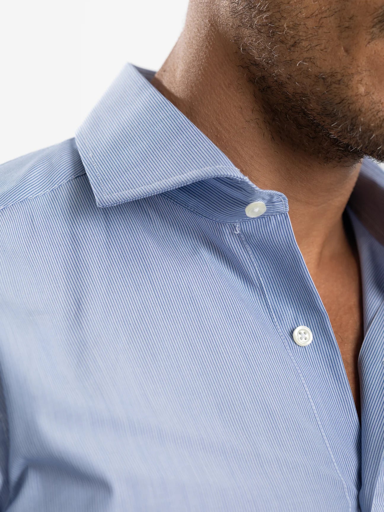 Navy Striped Poplin Shirt - Navy - image 2